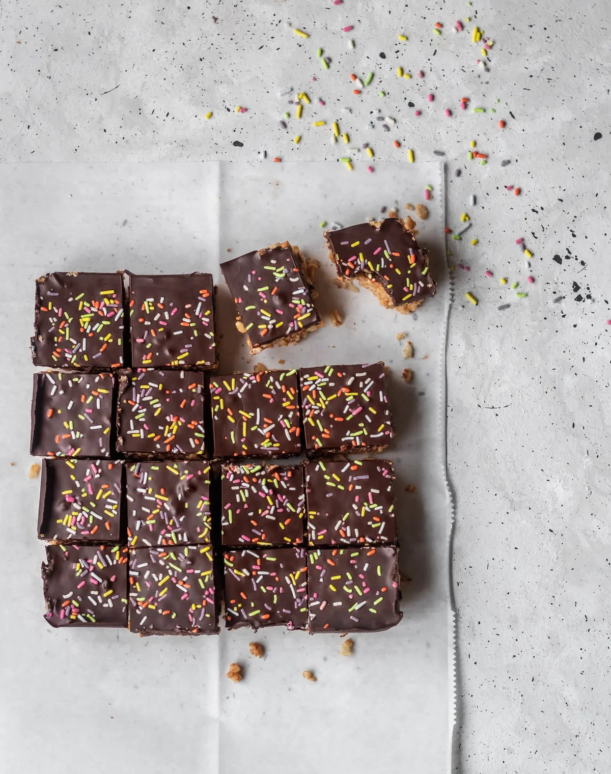 Crispy Chocolate Peanut Butter Bars