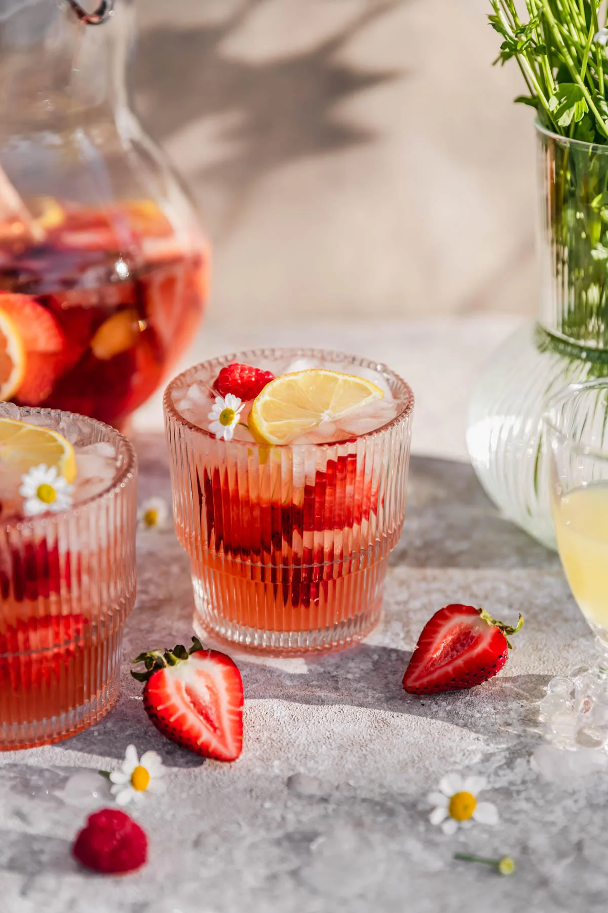 Rosé Sangria With Berries & Lemon