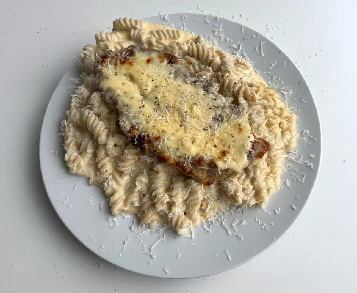 Three Cheese Chicken Parmesan Pasta