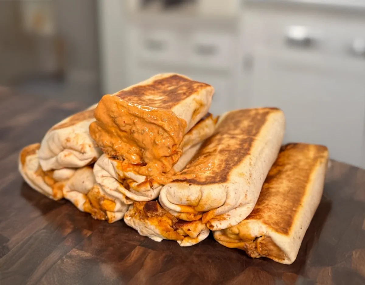 High Protein Creamy Chipotle Burrito Meal Prep