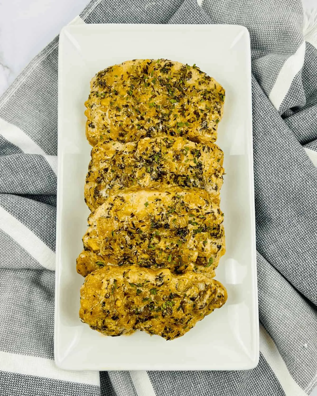 Creamy Pan Seared Pork Chops
