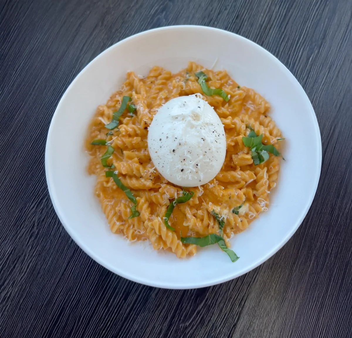 Pumpkin Vodka Burrata Pasta
