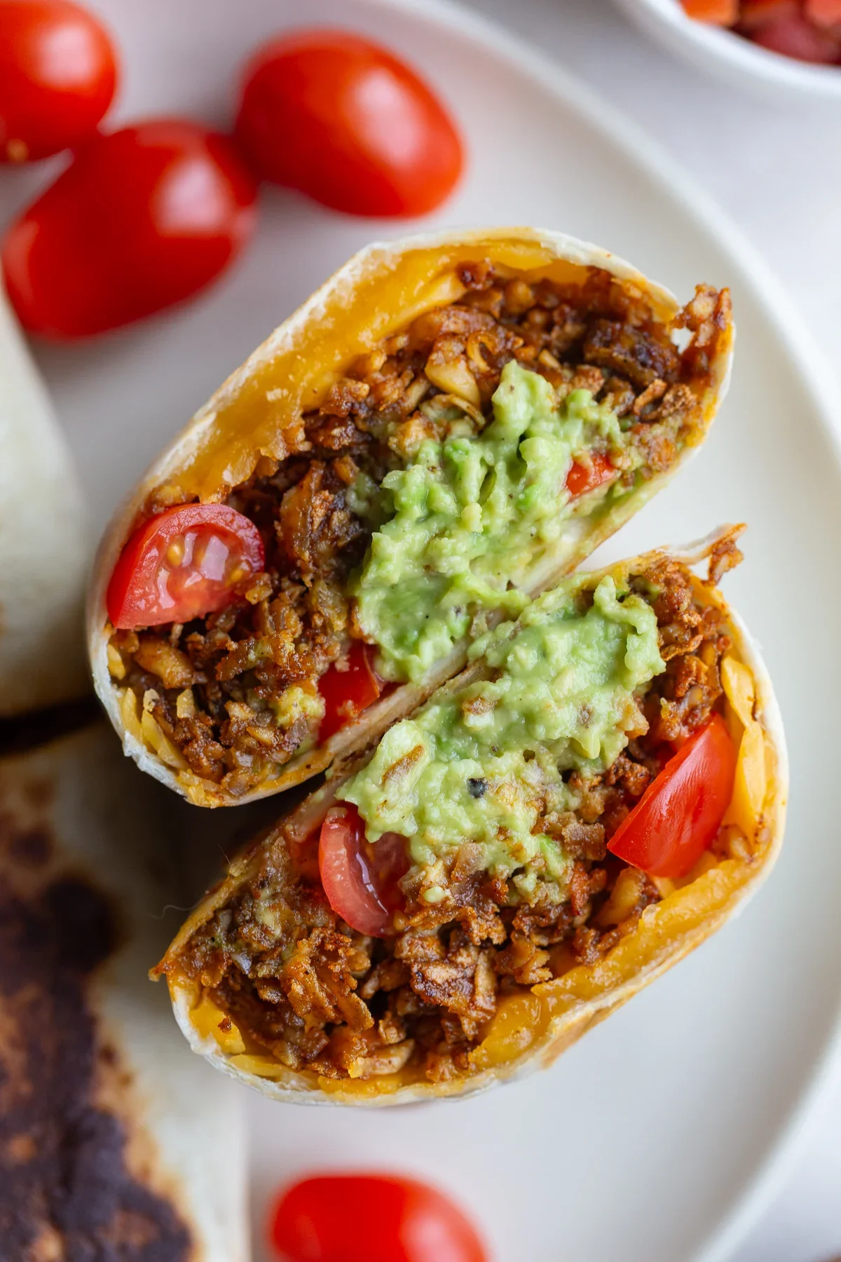 High Protein Vegetarian Burritos