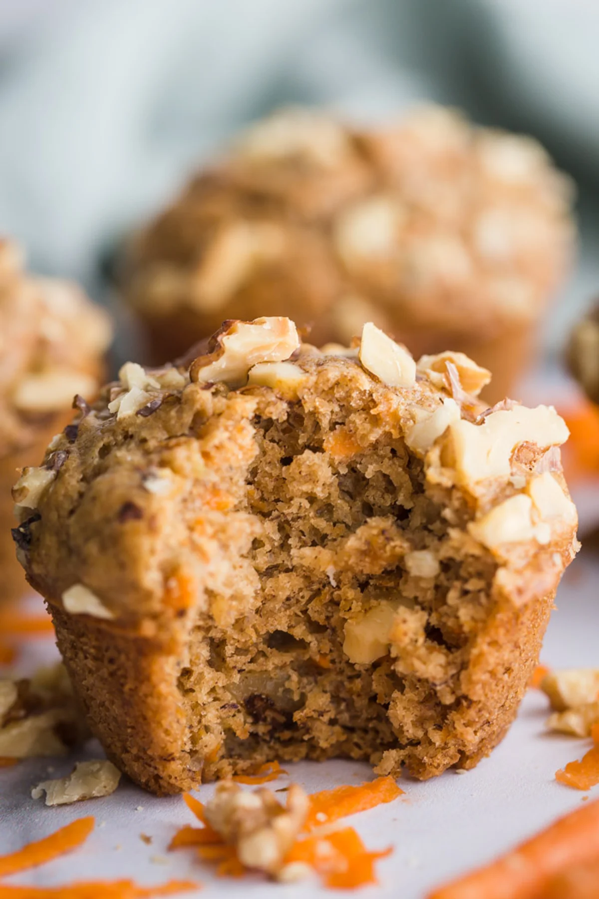 Healthy Carrot Cake Muffins