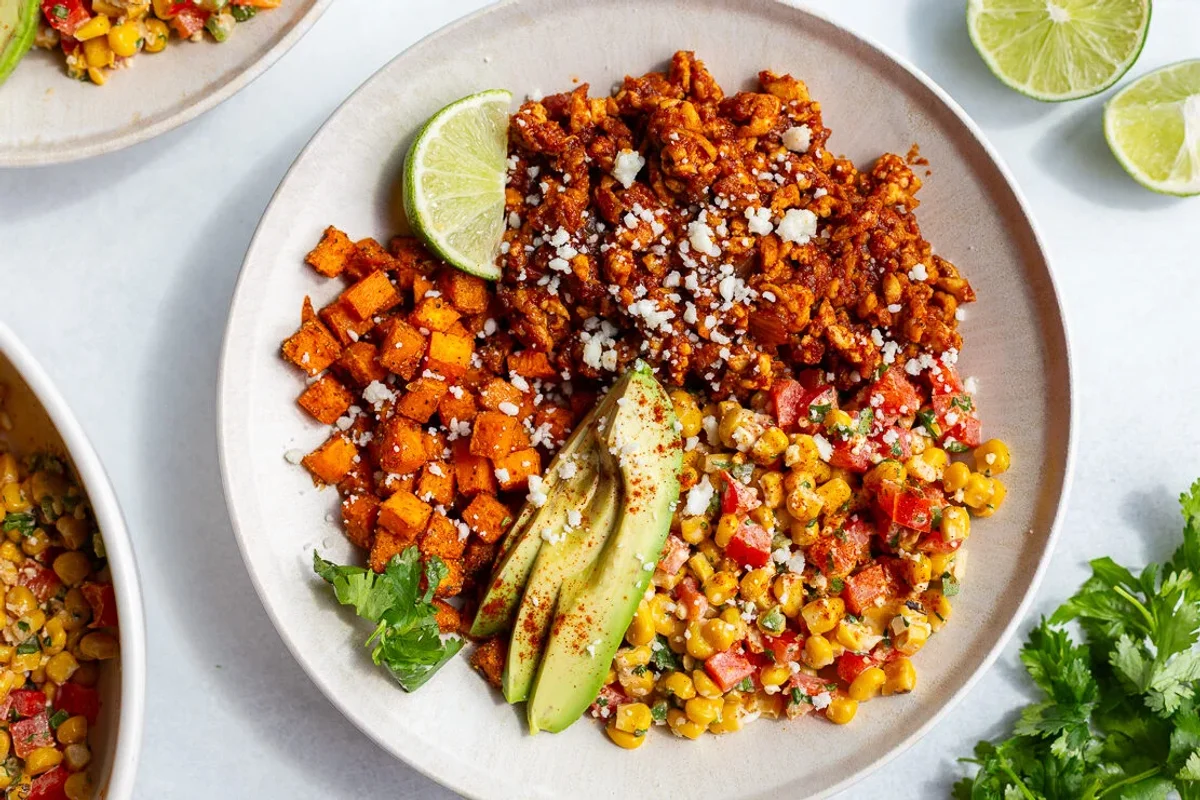 Street Corn Tofu Bowls