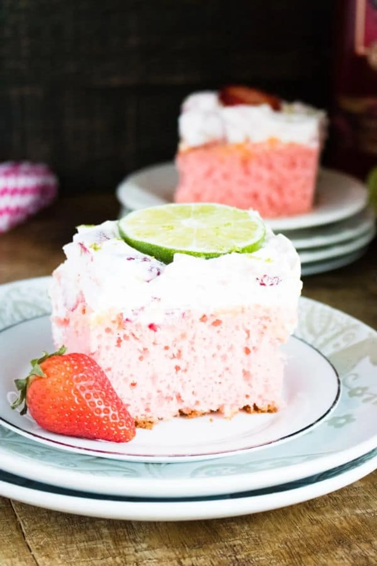 Strawberry Margarita Poke Cake