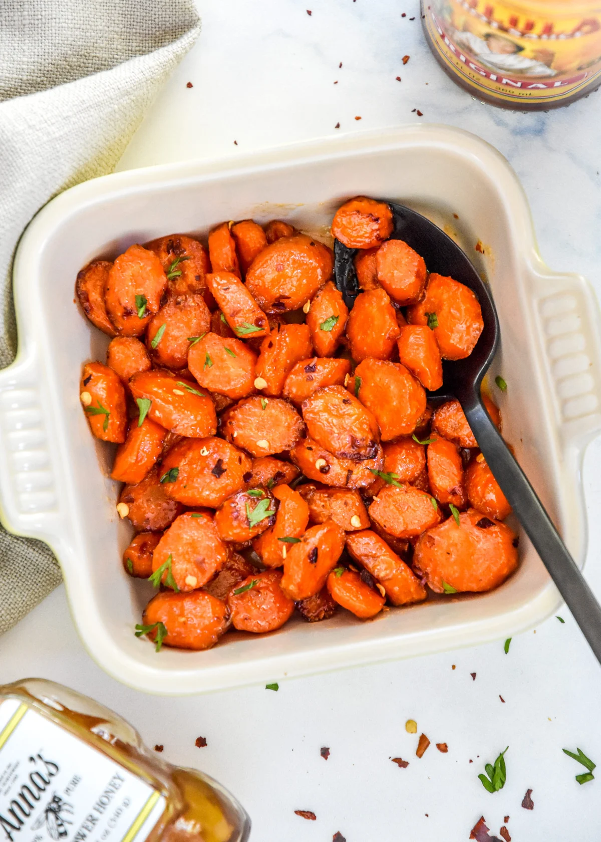 Air Fryer Hot Honey Glazed Carrots