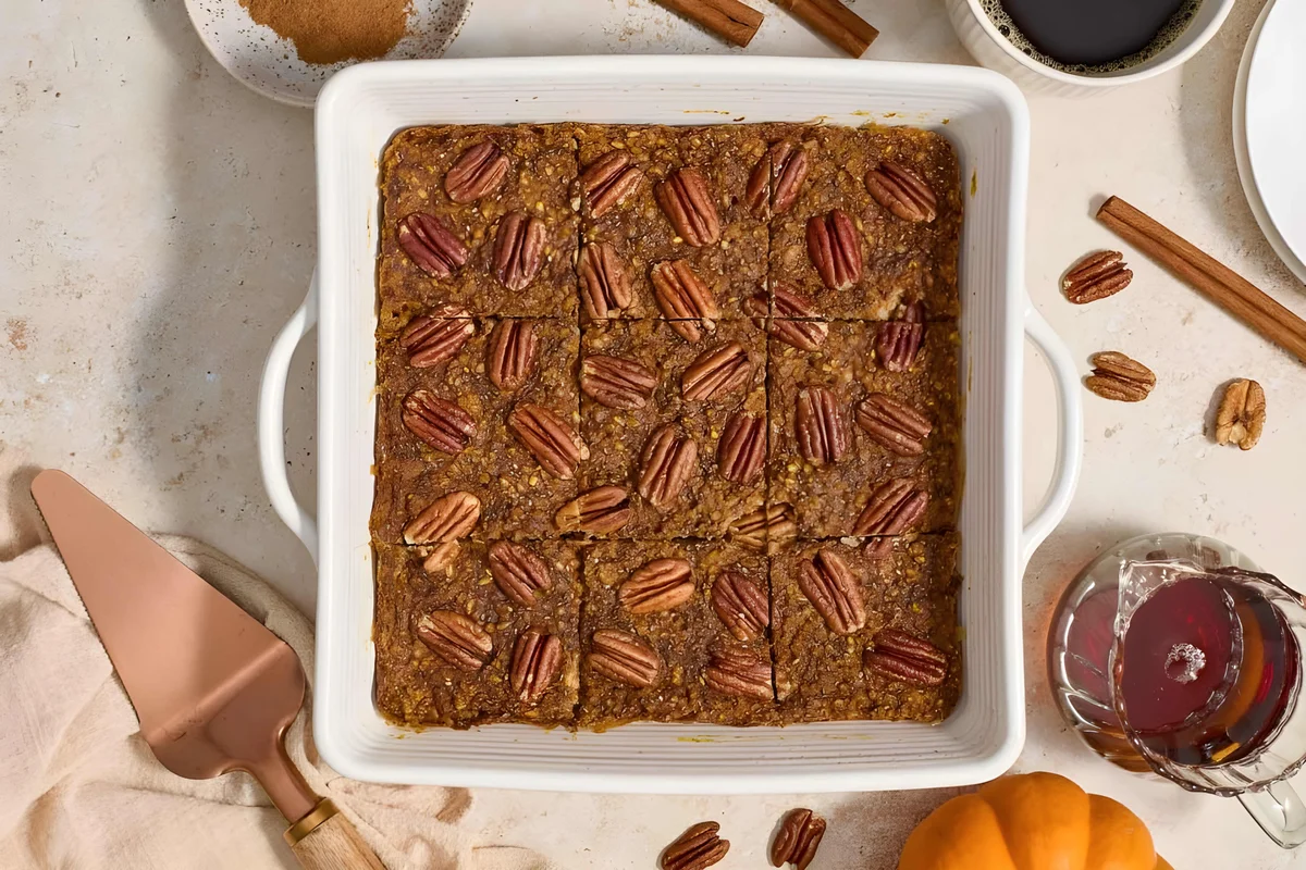 Pumpkin Baked Steel Cut Oatmeal