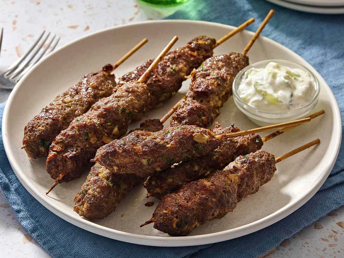 Air Fryer Beef Kofta Kebabs