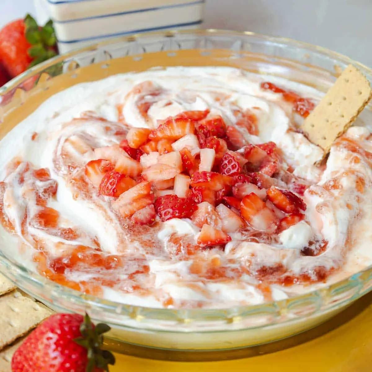 Strawberry Cheesecake Dip with Cool Whip