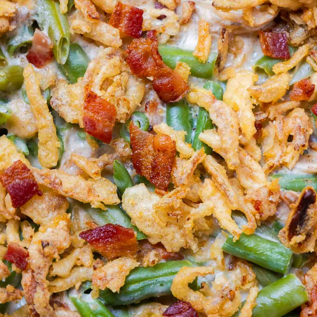 Green Bean Casserole with Bacon
