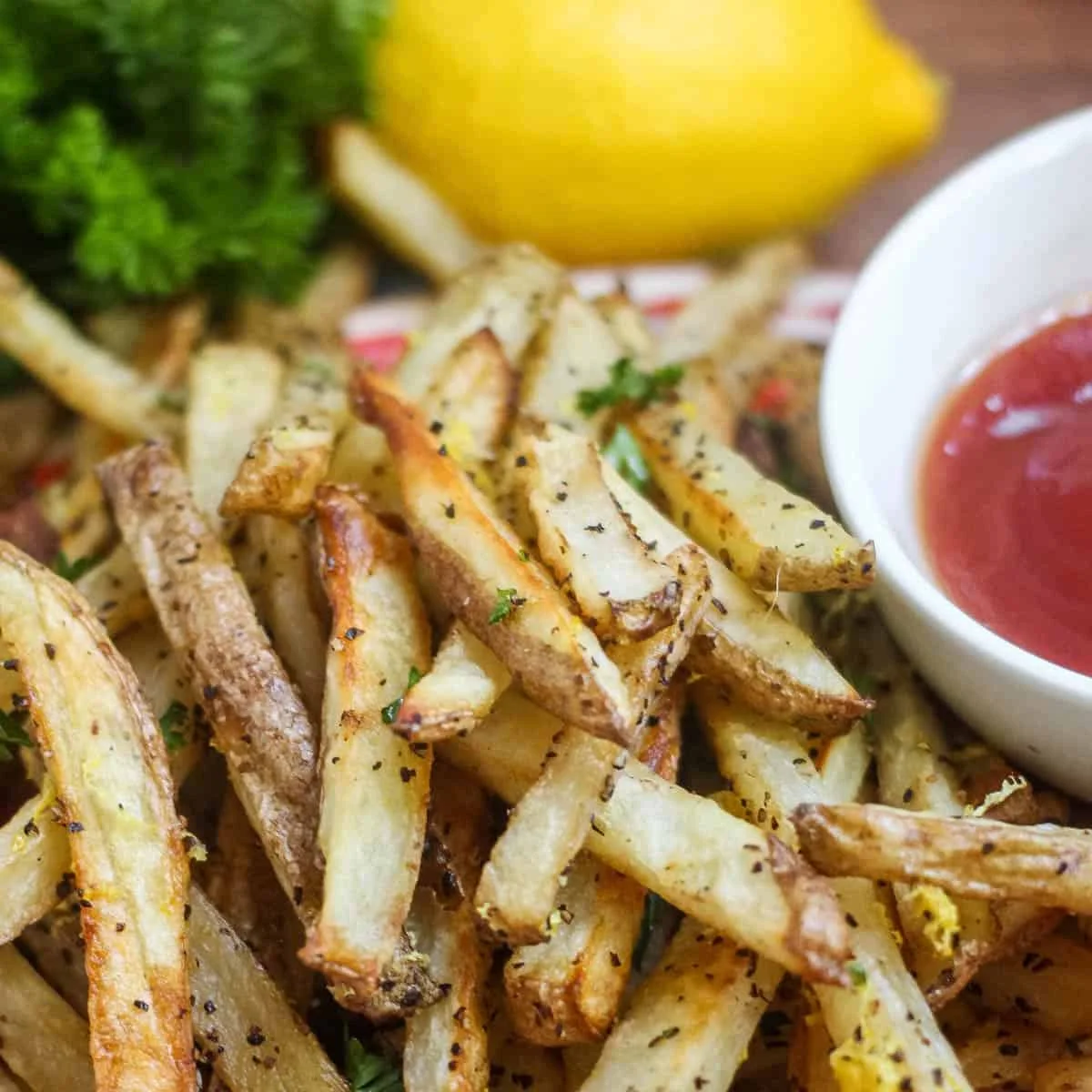 Baked Lemon Pepper Fries