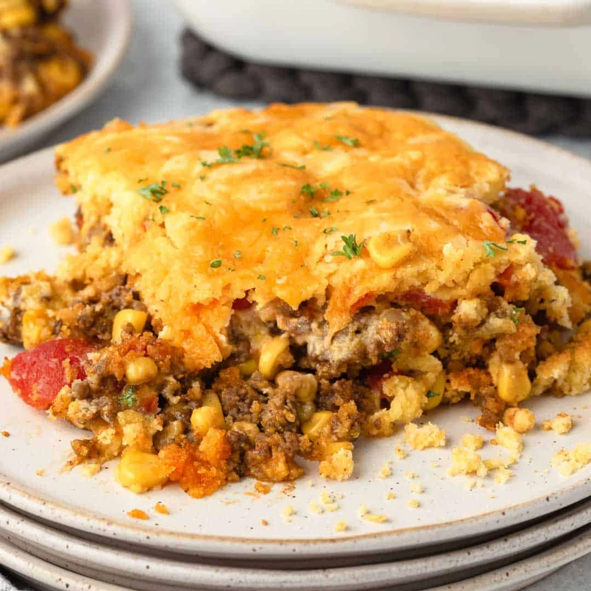Ground Beef Jiffy Cornbread Casserole