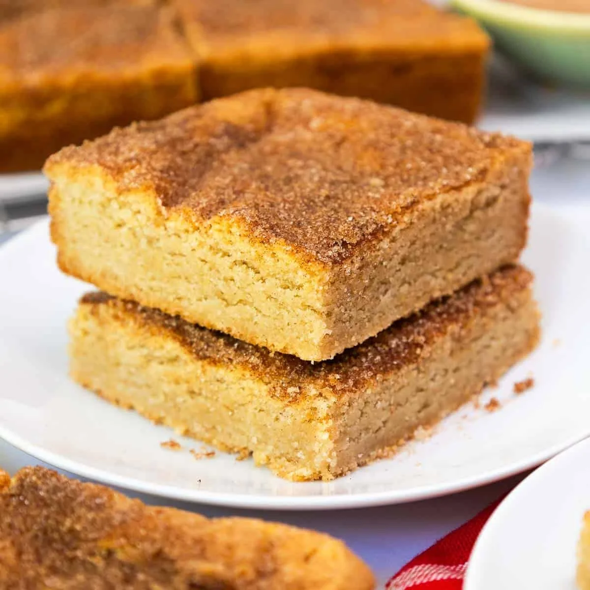 Snickerdoodle Cookie Bars with Cookie Mix