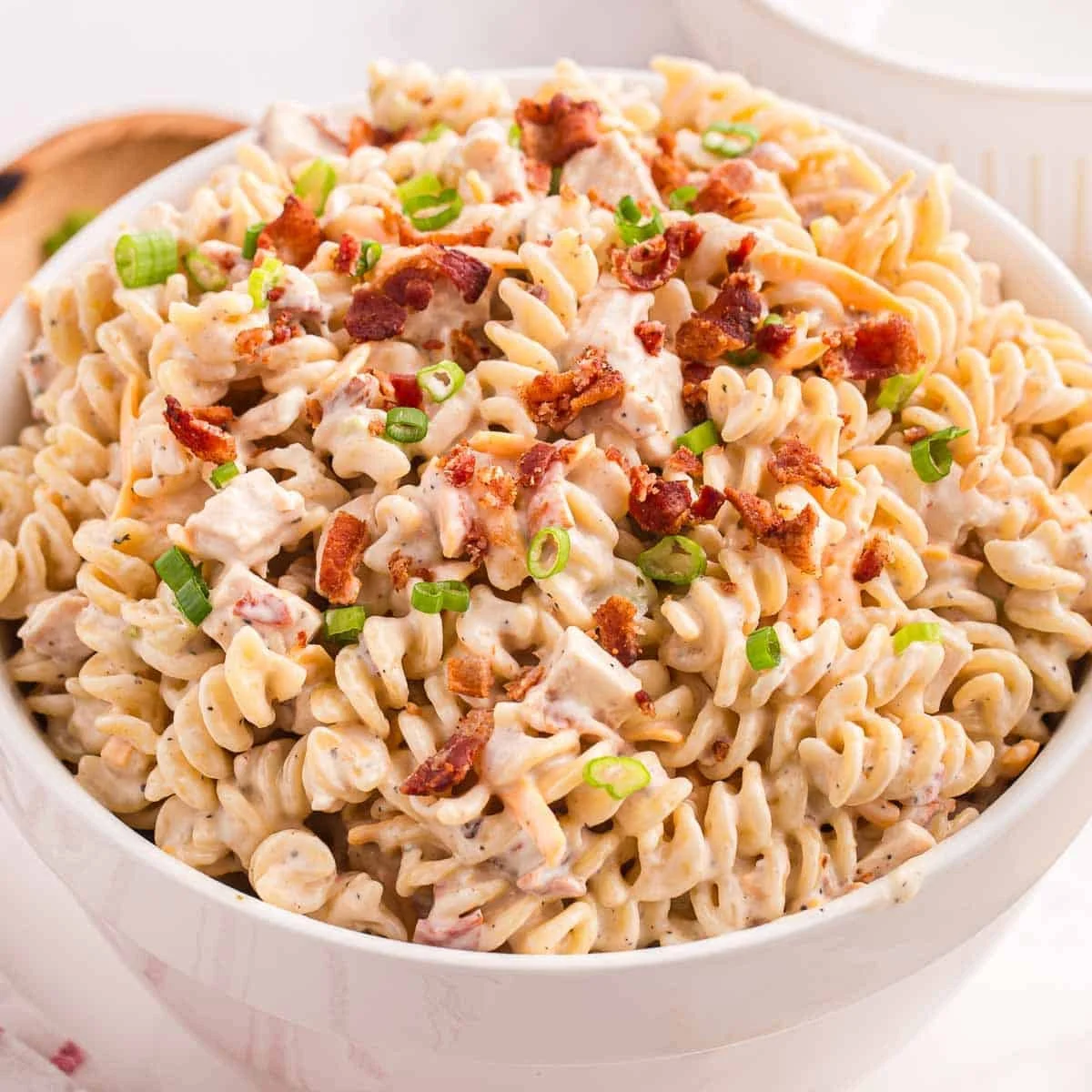 Chicken Bacon Ranch Pasta Salad