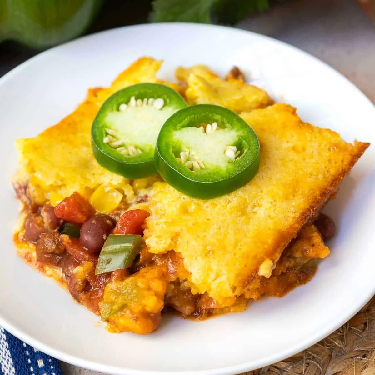Canned Chili Cornbread Casserole