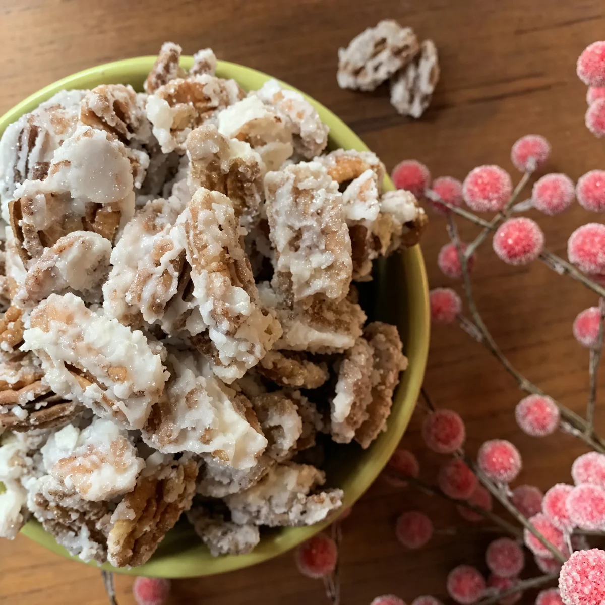 Maple Candied Pecans