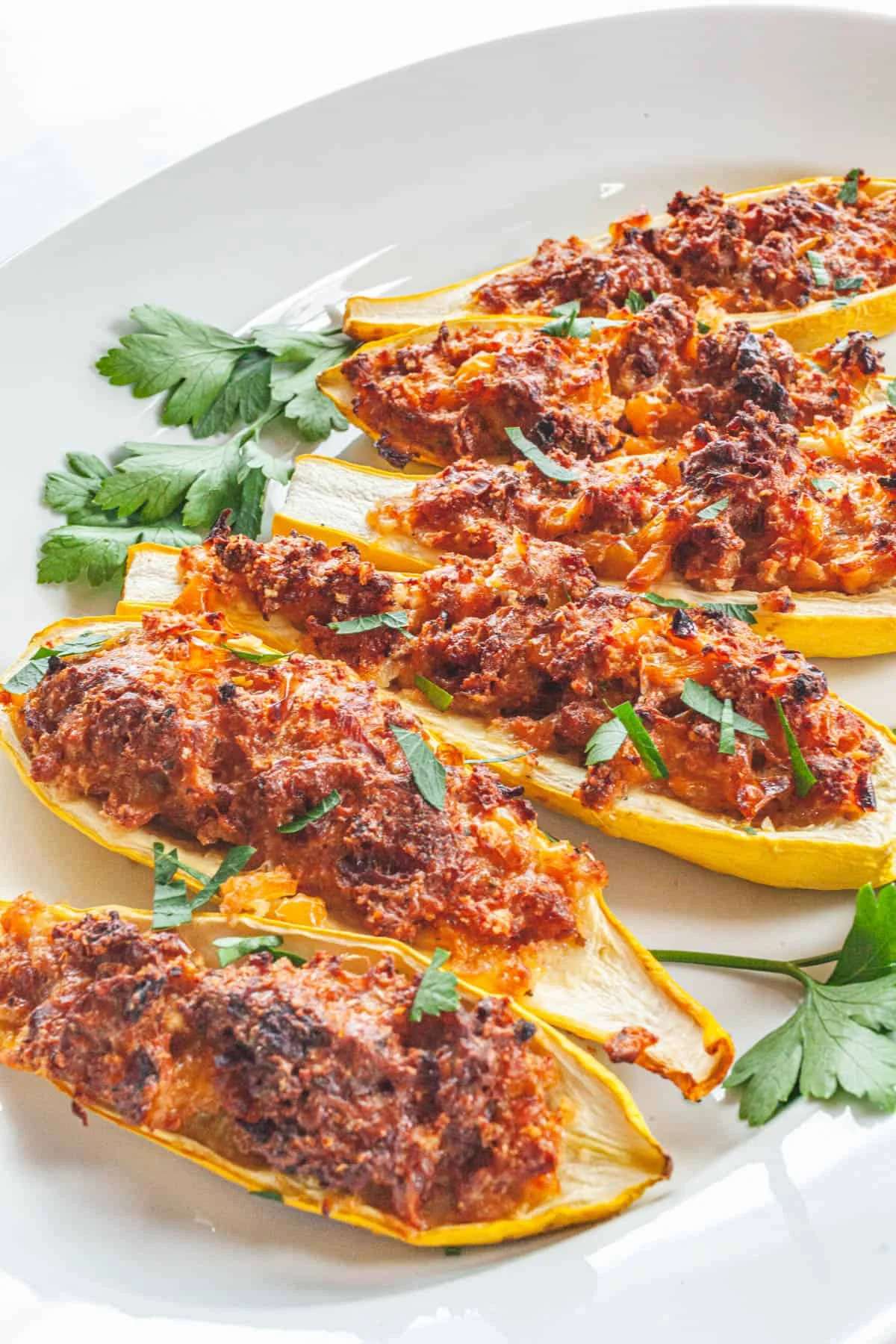 Stuffed Summer Squash