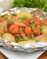 Beef and Vegetable Hobo Dinner