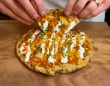High Protein Chicken Buffalo Pizza