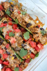 Turkey Taco Zucchini Boats (a.k.a. Shipwrecks)