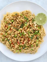 Spaghetti Squash with Peanut Sauce