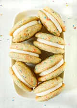 Birthday Cake Sandwich Cookies