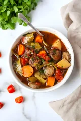 Paleo Sausage Cabbage Soup