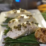 Grilled Haddock with Lime & Caper Butter