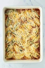Ricotta Spinach & Tuna Stuffed Shells