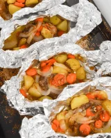 Beef and Vegetable Hobo Dinner