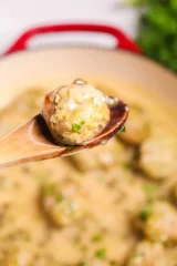 Veal Meatballs in Piccata Sauce