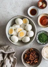 Spicy Deviled Eggs With Crispy Shallots