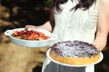 Blueberry-Almond Skillet Cake