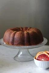 Black Sesame + Blood Orange Pound Cake