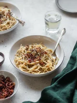 Cacio E Pepe With Fried Shallots