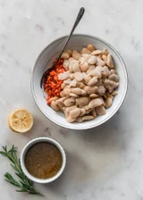 Marinated White Beans With Toast