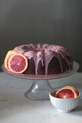 Black Sesame + Blood Orange Pound Cake