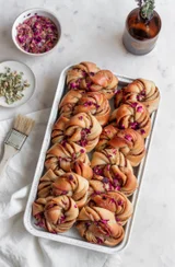 Rose Cardamom Buns
