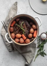Pot Roast With Red Wine & Shallots (One-Pot)