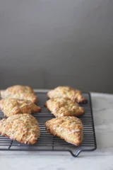Vanilla + Cardamom Scones With Strawberry Curd