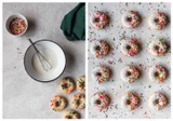 Birthday Cake Donuts With Vanilla Glaze