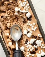 Cocoa Condensed Milk Ice Cream (No Churn)
