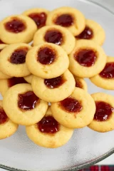 Strawberry Jam Cookies (Thumbprints)