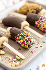 Frozen Bananas in Chocolate