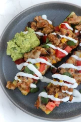 Turkey Taco Zucchini Boats (a.k.a. Shipwrecks)