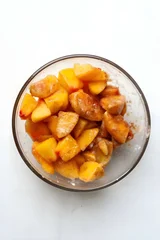 Peach Cobbler in a Jar (Gluten Free + Vegan)