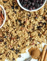 Cinnamon Cranberry Pecan Granola