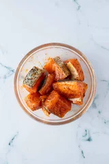 Tuscan Style White Beans with Salmon