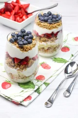 Greek Yogurt Parfait with Fruit and Granola